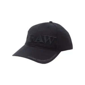 Gorro Curvo Béisbol Negro RAW